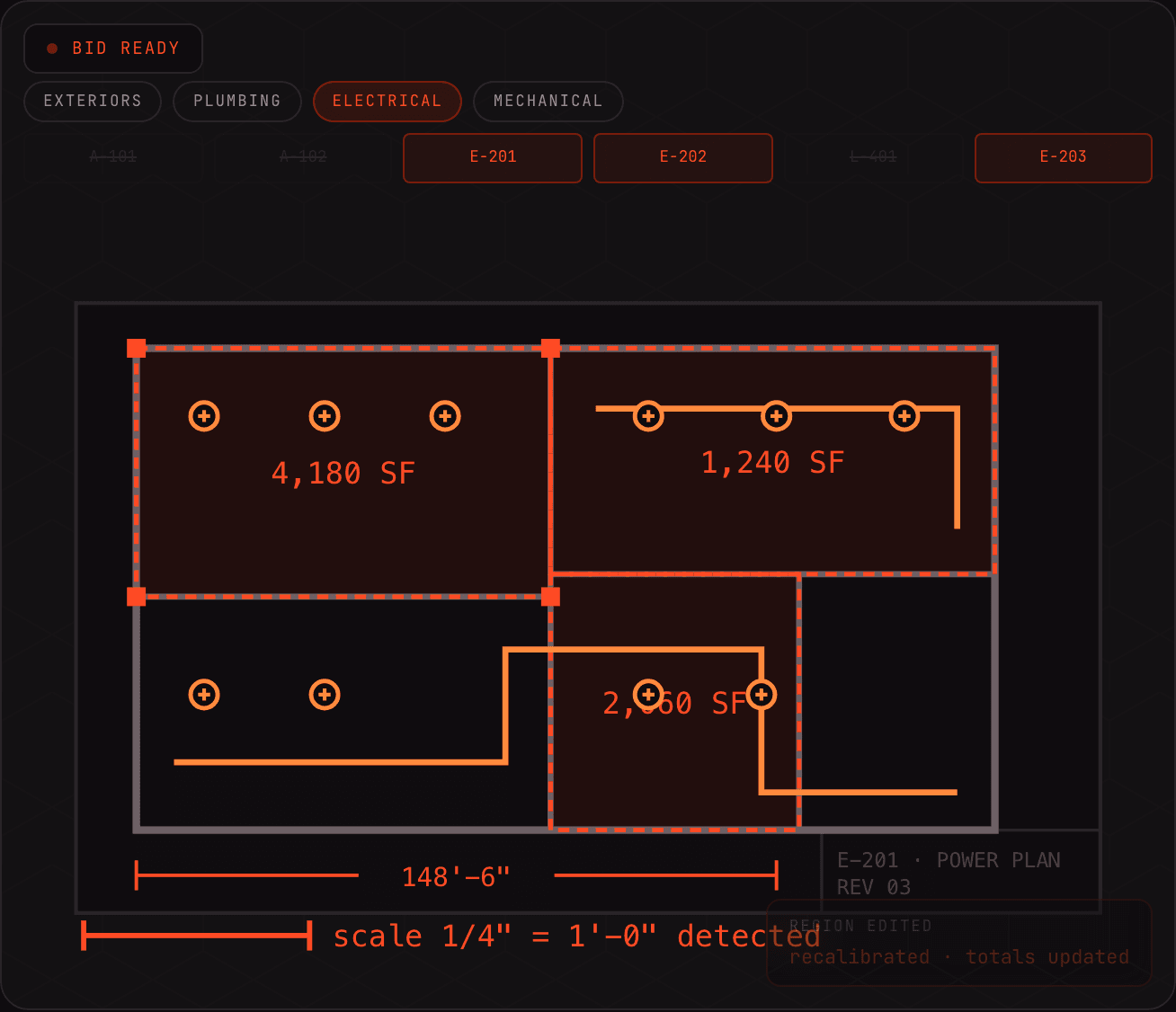 AI Takeoff Estimator — Construction takeoff and bidding from architectural PDFs, in minutes